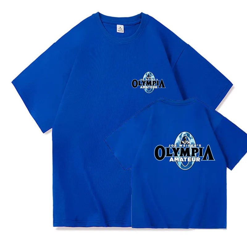 Summer OLYMPIA Men Gyms Short Sleeve T Shirts