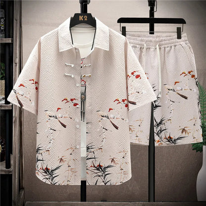 Shirts + shorts new style summer fashion Men's Casual Sets