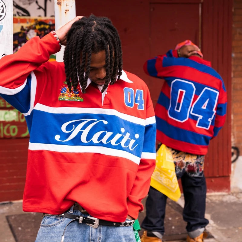 Mens Polo Shirt Harajuku Y2K Streetwear