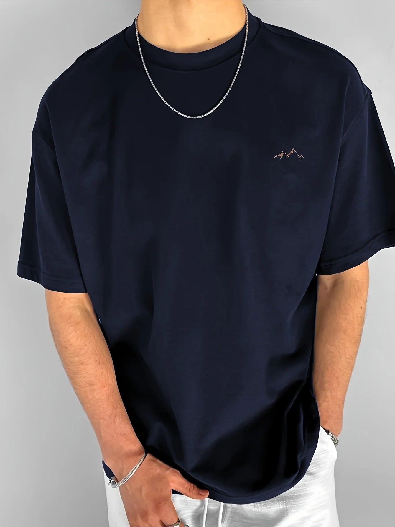 Men's Summer T-Shirts Mountain Graphic Printed
