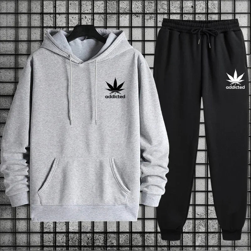 Tracksuit Hoodie + Sweatpants Urban Casual Fashion Comfort