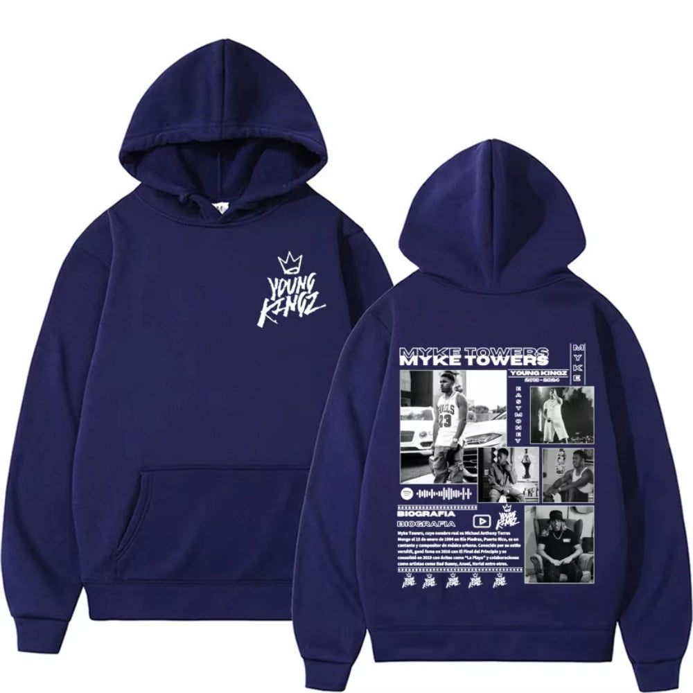 Rapper Myke Towers Album Cover Hoodies