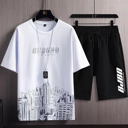 Men's Casual Sport Ice Silk Outfit