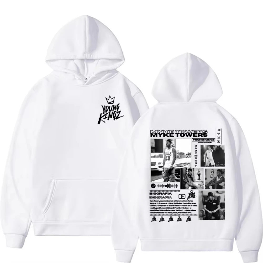 Rapper Myke Towers Album Cover Hoodies