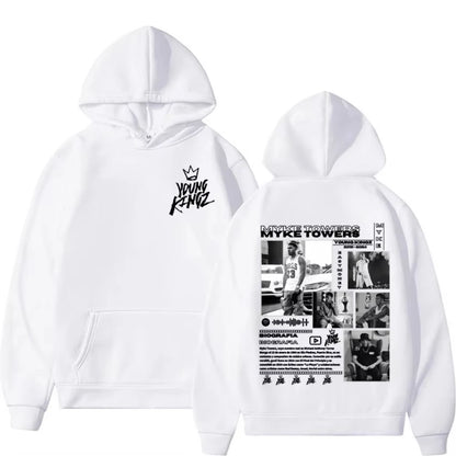 Rapper Myke Towers Album Cover Hoodies