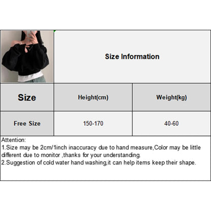 Off-shoulder Long Sleeve Loose Casual Cropped Sweatshirt For Women