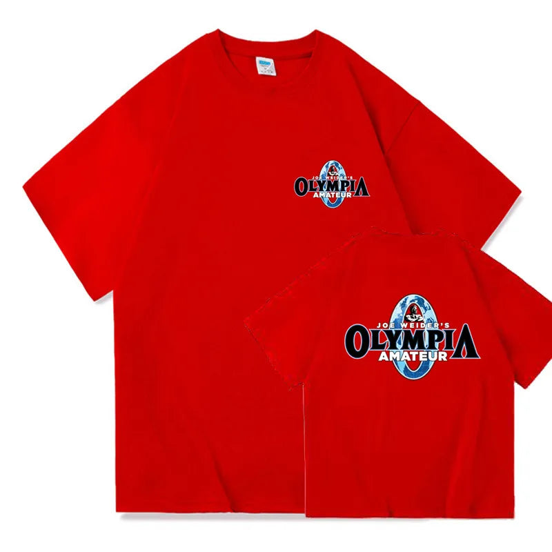 Summer OLYMPIA Men Gyms Short Sleeve T Shirts