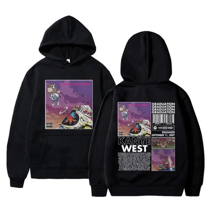 Rapper Kanye West Graduation Printed Hoodies