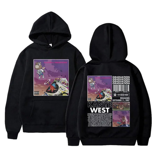 Rapper Kanye West Graduation Printed Hoodies