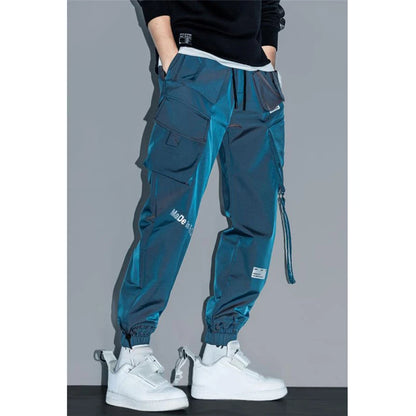 Men's Cargo Pants Fashion Hip Hop Multi-pocket Trousers Trendy Streetwear Solid Sweatpants Pantalones Casual Hombre