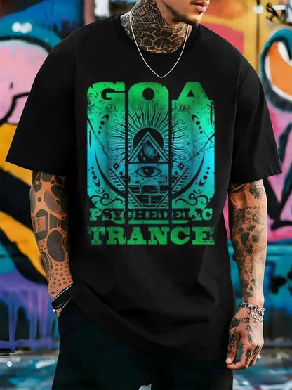Streetwear Goa Trance Psytrance Raver Men's T Shirt