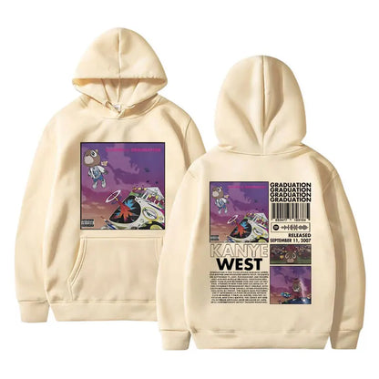 Rapper Kanye West Graduation Printed Hoodies