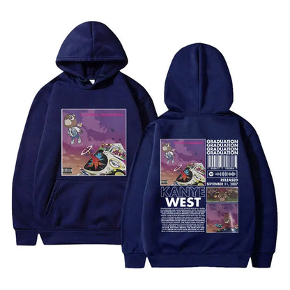 Rapper Kanye West Graduation Printed Hoodies