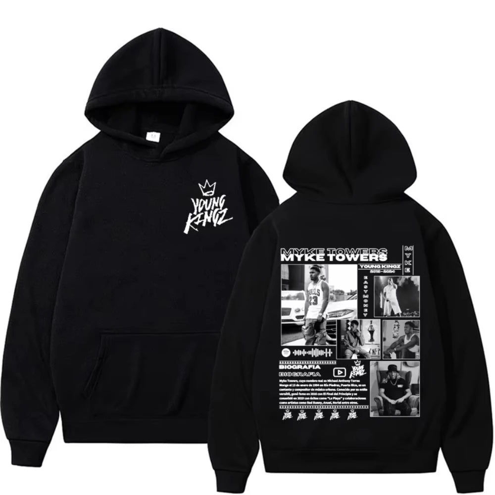 Rapper Myke Towers Album Cover Hoodies